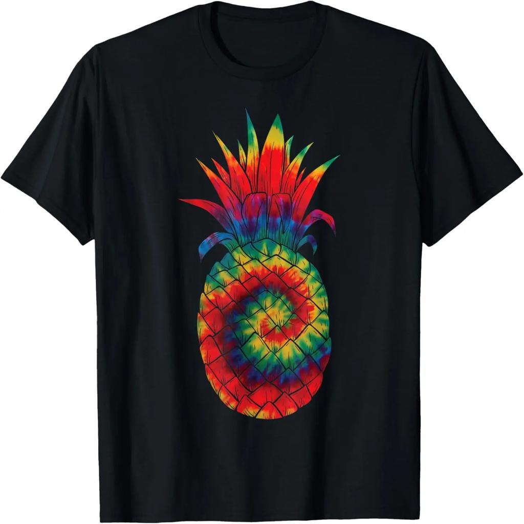 Tie Dye Pineapple Graphic Cool Men Women Pineapple Lovers T-Shirt