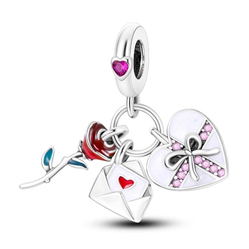 copper Butterfly Shamrock Sunflower Fashion Charm Bead Charms Compatible With Bracelets Do It Yourself Pendant Woman Jewellery Making Gift
