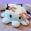 Plush Octopus Pillow With Reversible Face For Living Room Decor And Kids Comfort