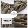 CHOCOOLATEit Men's Winter Corduroy Wide-Leg Curved Casual Pants