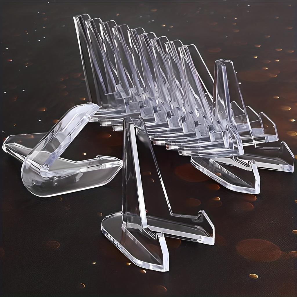 5pcs Acrylic Display Stands, Display Bases, Small Collectible Display Platforms, Multifunctional Holders for Collectibles