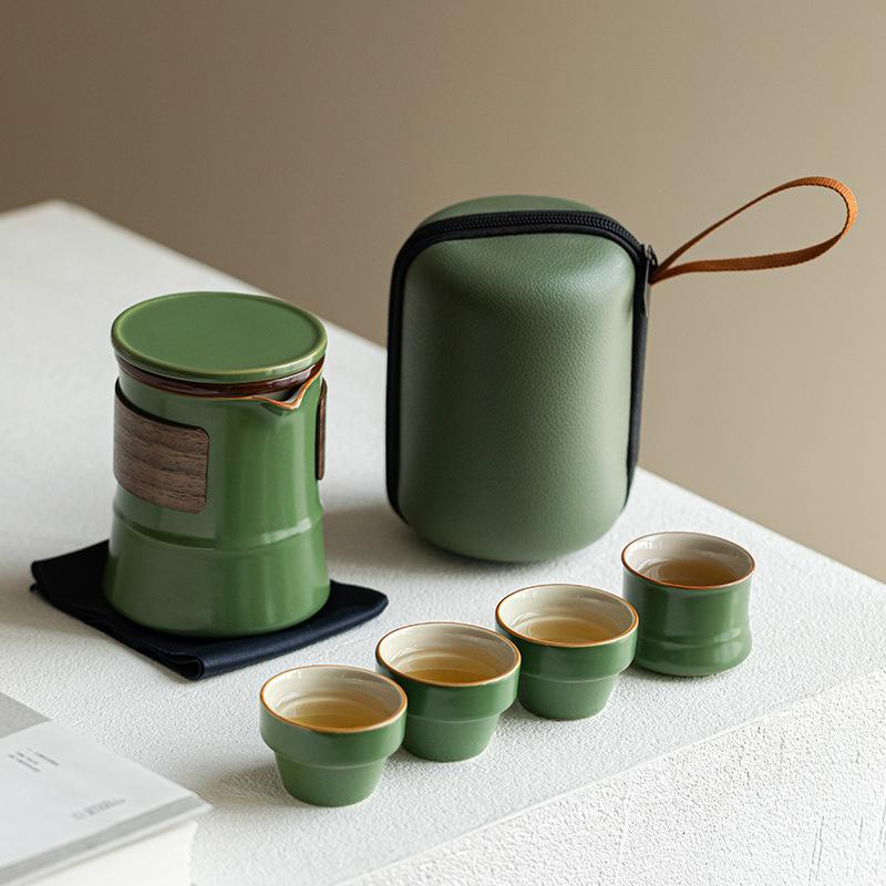 Gaosheng Travel Kung Fu Teacup Tea Set High-end Business Commemorative Gift Box for Leaders