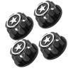 4pcs Aluminum Alloy Wheel Hub   Cover Accessory Fit for   X Maxx 1Celsius10 RC Car(Black )