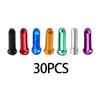 30Pcs Bike Cable End Caps Durable Bike Inner Wire Gear Aluminum Alloy Bike Cable Caps for Cycling Road Bike Replacement