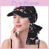 Wide Brim Headscarf Hat With Leopard Print And Floral Pattern Summer Style For Women And Men