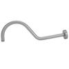 NPT1/2 Shower Arm Kit 17in WallMounted Brushed Shower Head Extension Rod Pipe Bathroom Accessory