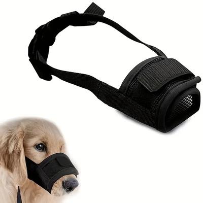 Breathable Dog Muzzle Anti Biting Barking Scavenger Proof Mesh Muzzle Allows Drinking Water Pet Supplies For Small Large Dogs