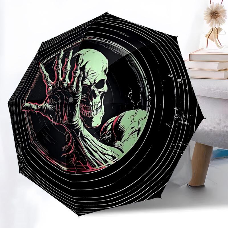 1pc Zombie Hand Automatic Open/Close Umbrella, Portable Folding Umbrella, Compact Travel Umbrella for120