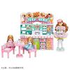 TAKARA TOMY "Licca-chan Waiwai Food Court" Dress-up Doll Pretend Play Toy, Ages 3 and up, Toy Safety