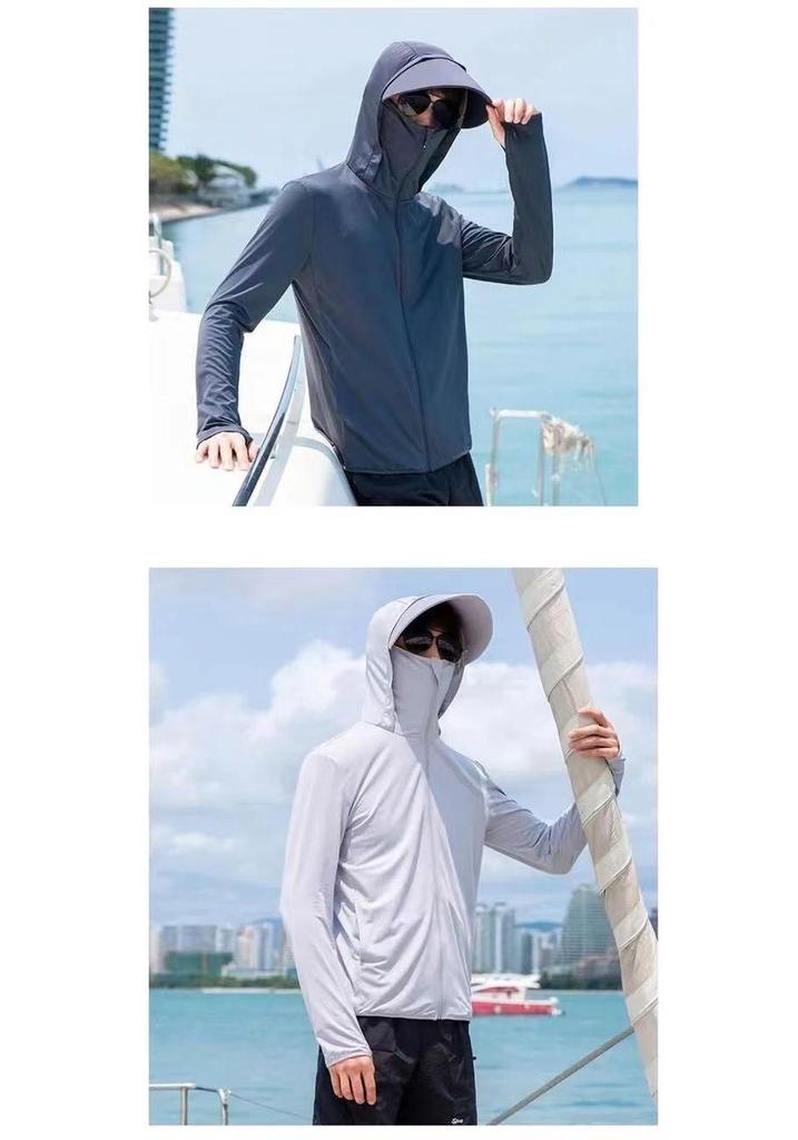 Men's Ultra-thin Ice Silk Fishing Jacket - Breathable, Anti-UV, Sun Protection for Summer Outdoors (2025 New)