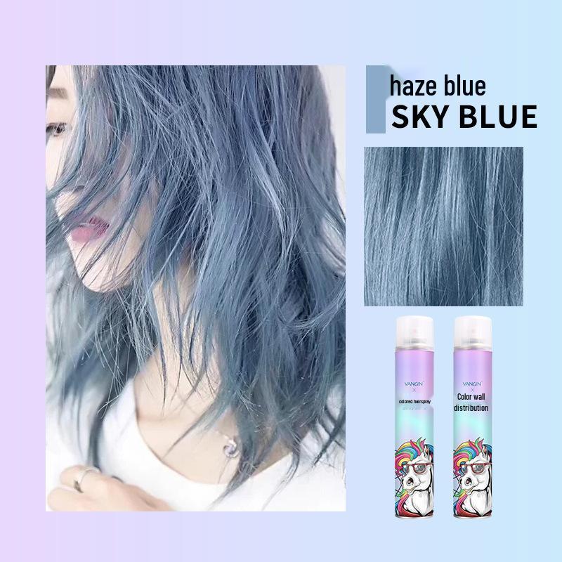 Temporary Washable Hair Dye Spray - One Spray for Black Color