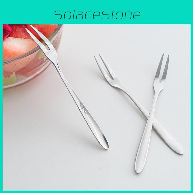 Stainless Steel West Tableware Fruit Forks Elegant Small Sized Snack Cake Dessert Utensils