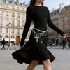 2000s Gothic Waist Belt Multi Layered Chain Pearls Chain Crosses Design For Edgy Outfits