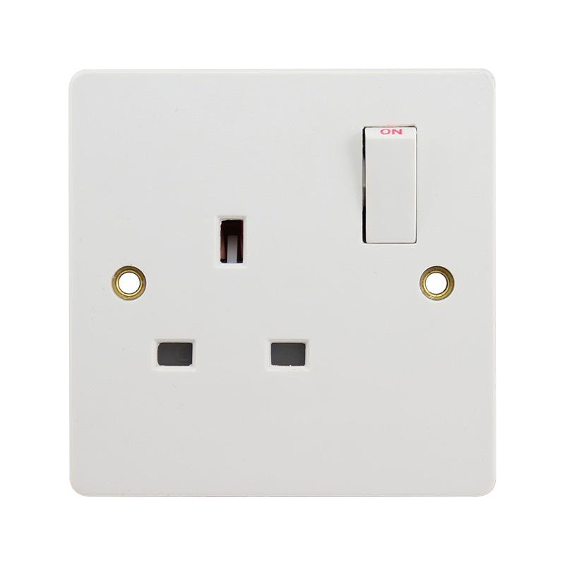 Bakelite Wall Socket with Switch - UK 13A Type 146 Standard