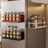 Wall Mounted Magnetic Storage Shelf Large Capacity Refrigerator Side Rack Spice Storage Rack  Oven
