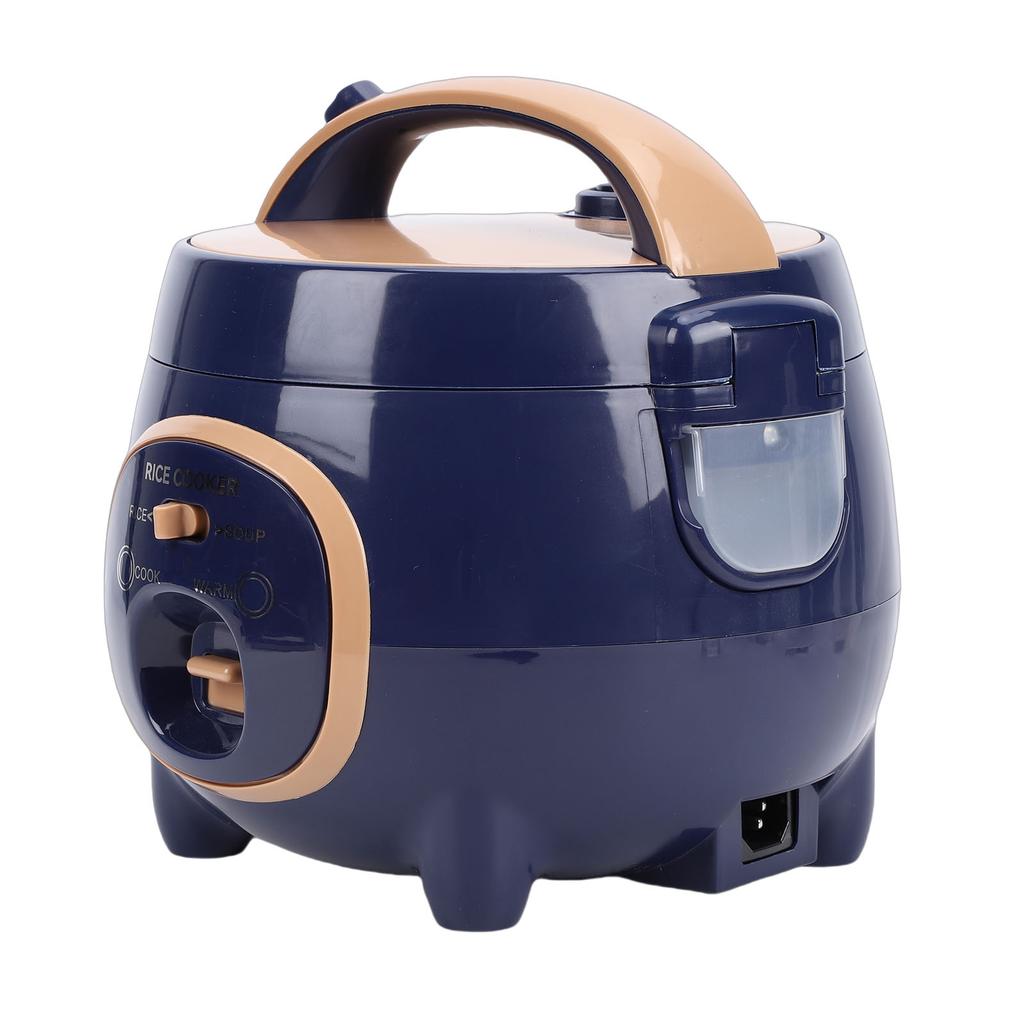 Mini Rice Cooker with Steam Rack 350W 1.8L Nonstick Multifunctional Electric Small Rice Maker for Grain Soup Home