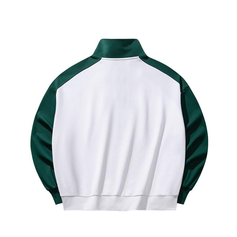 Anta Retro General Lifestyle Comfortable Breathable Loose Sweatshirt Women Tops Forest-Green 162538715-2