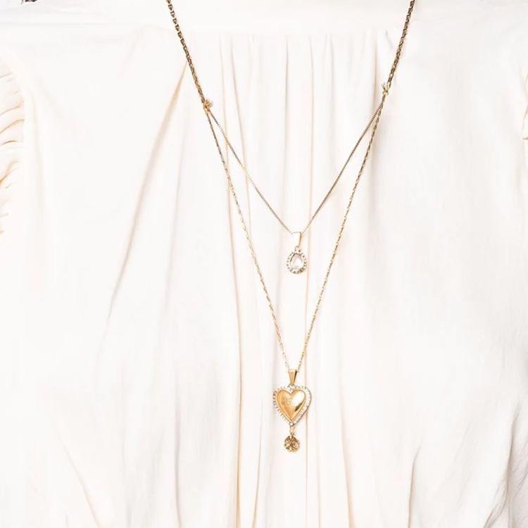 Alexander Mcqueen Brass Pendant Necklace Women Necklaces Gold 700555J160T7114