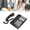 KXT8001CID Corded Telephone Caller ID Semi Hands   Clear Display   Telephone for Home Hotel  (Black )