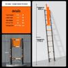 Multi-Function Thickened Carbon Steel Telescopic Ladder: Household A-Frame & Bamboo Joint Folding Engineering Ladder