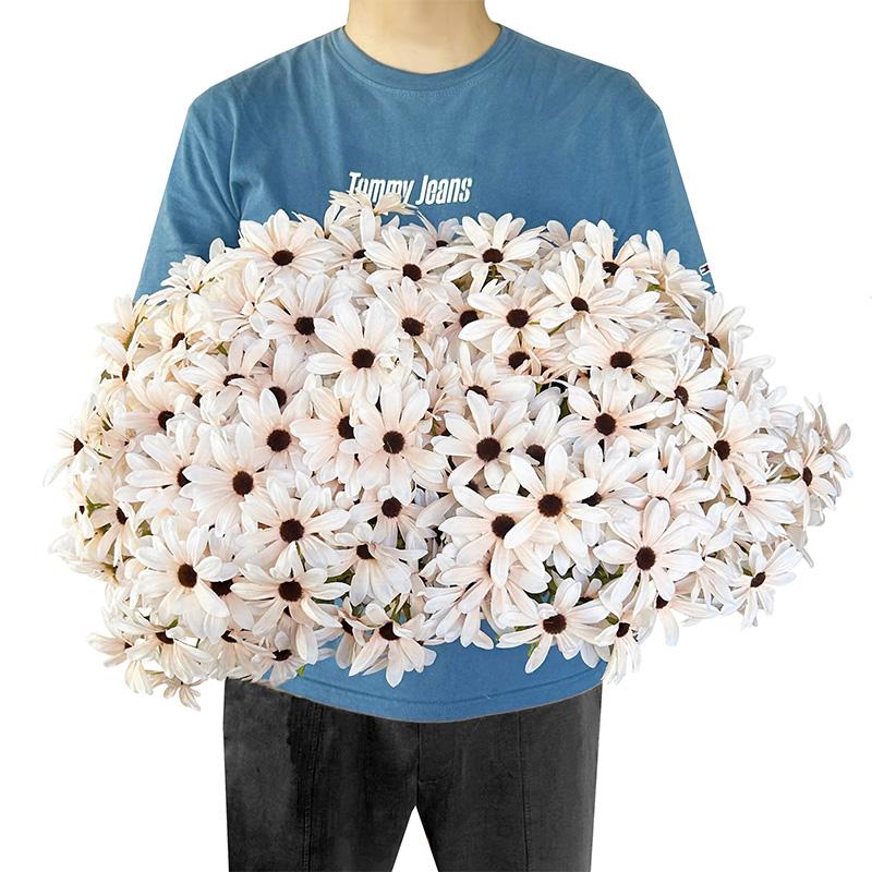 1/4 Bouquet Faux Daisy Bouquets Festive Decoration Silky Chrysanthemum Real Touch Artificial Flowers 14 Blooms Fall Centerpieces