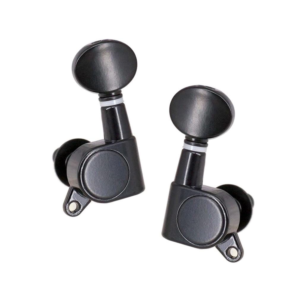 Guitar String Tuning Pegs Tuning Machines Sealed Machine Heads Tuning Keys Oval Button 6 Right for Electric Guitar or