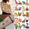 54 Stück Temporäre Tattoos Chamäleon Tattoos Temporäre Tattoo Aufkleber Gecko Tattoos Schildkröte Tattoos Cartoon Für Erwachsene Arme