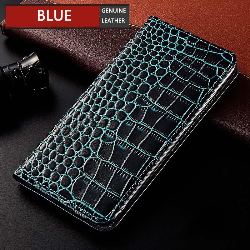 Custodia a Flip in Vera Pelle di Coccodrillo per Samsung Galaxy A22 A32 A42 A52 A72 A82 A52S A21S A33 A53 A73 A23 5G Coperture per Telefono