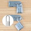 Cadenas à combinaison Bouton en alliage de zinc Mot de passe Verrouillage à 5 chiffres Cadenas de voyage Mécanisme de sécurité pour sac à dos Numérique externe