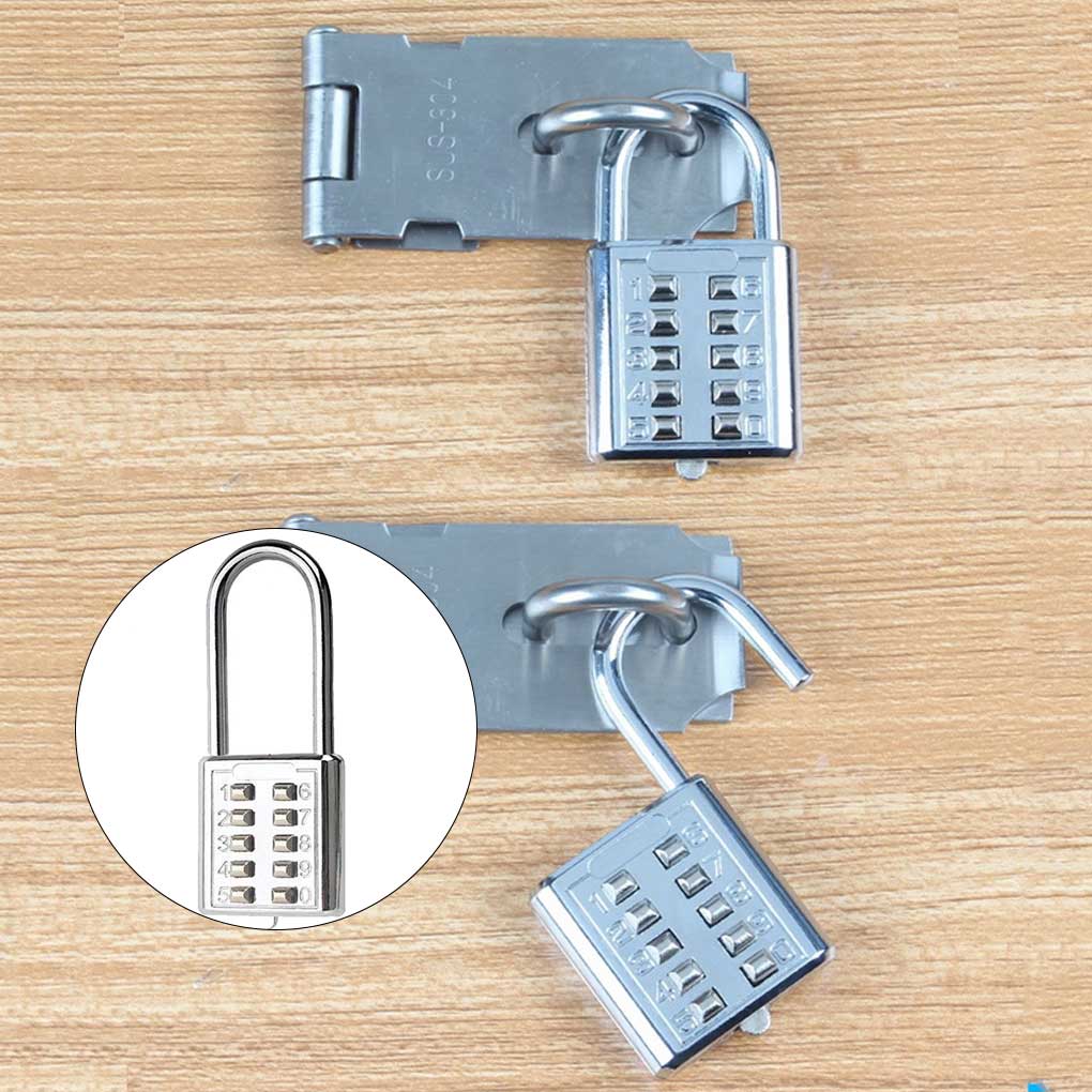 Cadenas à combinaison Bouton en alliage de zinc Mot de passe Verrouillage à 5 chiffres Cadenas de voyage Mécanisme de sécurité pour sac à dos Numérique externe