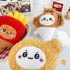 Adorable Food Series Plush Keychain Cute Cartoon Chicken Leg Student Bag Charm