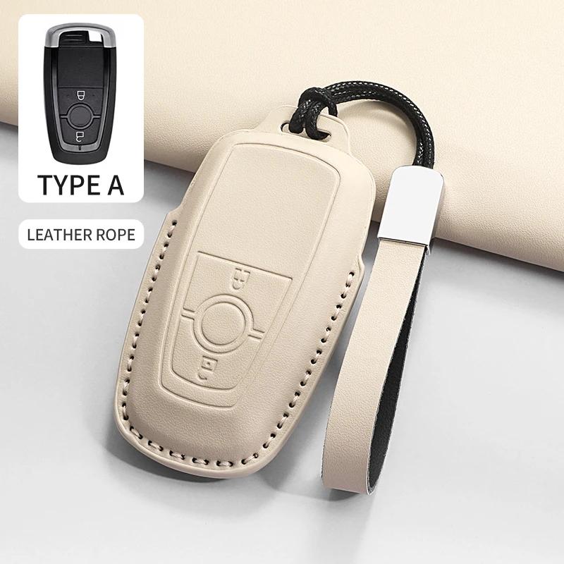 Car Key Case Cover for Ford Ranger Wildtrak Focus C-Max Galaxy Mondeo Explorer Edge EcoSport for Mustang Car Key Case Shell Fob