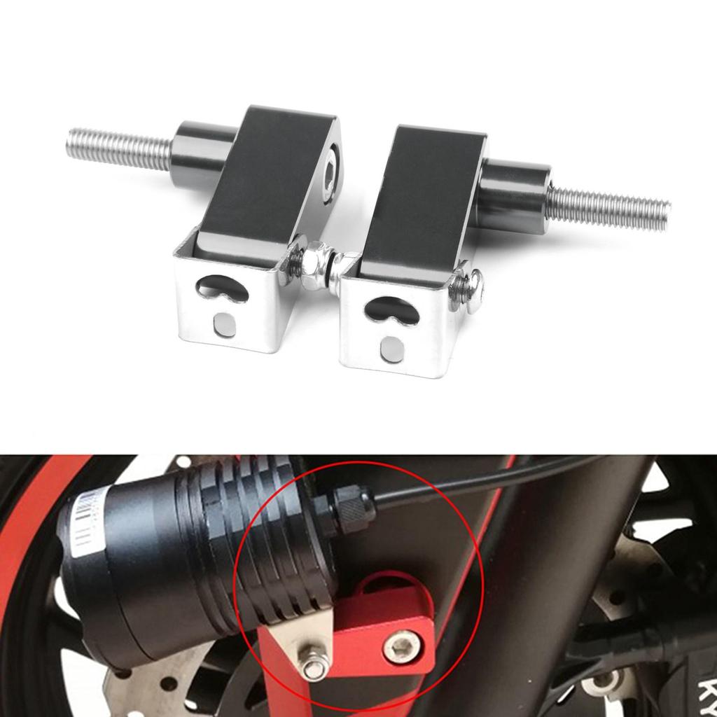 Pair CNC Titan M8 Motorcycle Headlight Fog Light Mount Bracket Extender Support