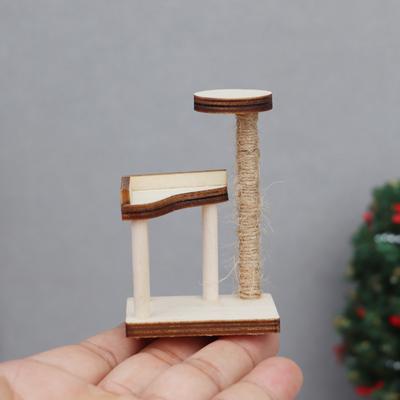 1ks 1:12 Panenkový miniaturní kočičí škrabadlo Model zvířecí nábytek Domácí dekorace Hračka Příslušenství pro panenkový dům
