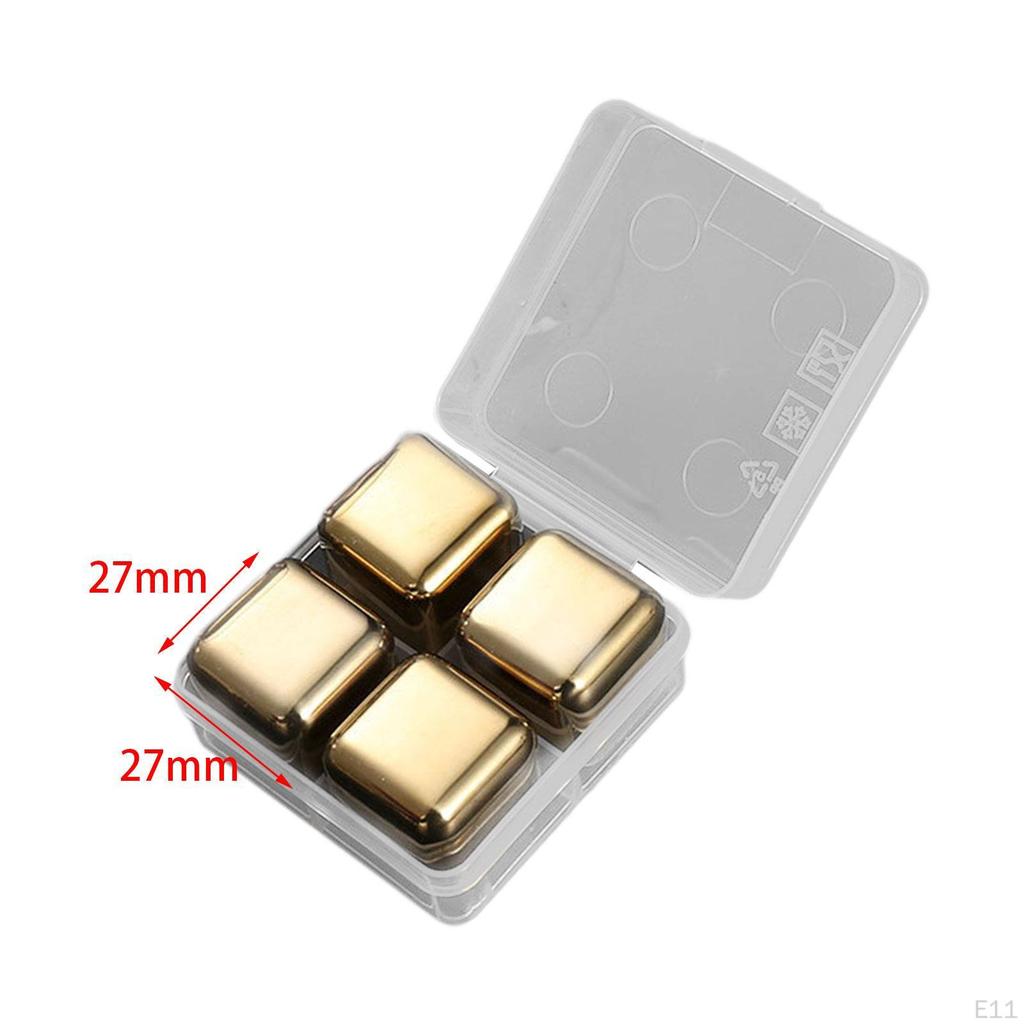 Stainless Steel Ice Cubes for Refreshing Drinks, Entertaining And Gifting