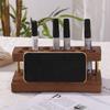 Multifunction Walnut Pens Holder 9/15 Slots Toothbrush Holder  Desktop Ornaments