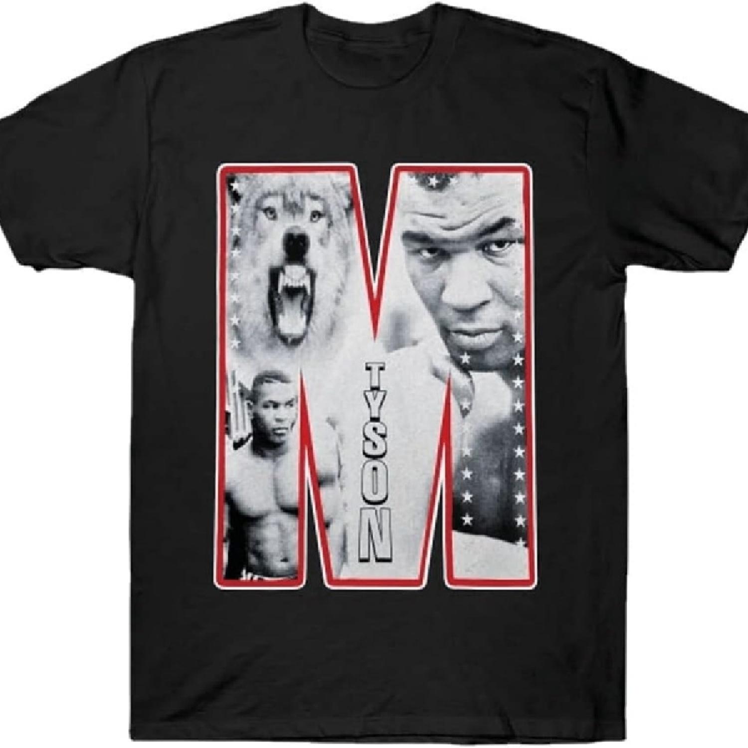 

Чемпион по боксу Майк Тайсон Мужская футболка Короткая Повседневная 100% Хлопок Футболки (Черный,L,Большой) XXXXXL чёрный