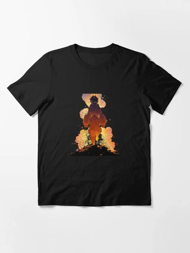 Anime My Hero Academia Bakugo Explosion Shadow Black Tshirt Size S4XL S