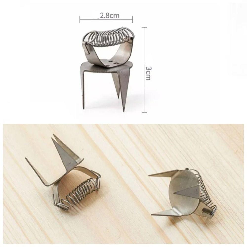 2 Stück Edelstahl-Fingerspitzen-Tauchglasur-Klammer Rostbeständiges Keramik-Glasurwerkzeug