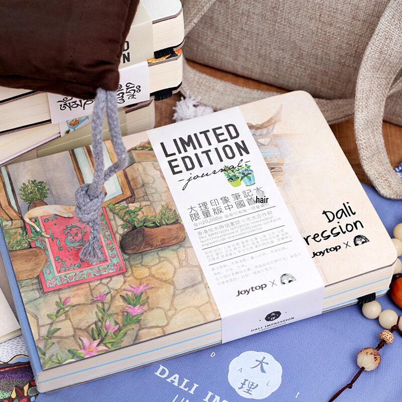 City Impression Journal with Free Shipping: Hand-Painted Hardcover Travel Notebook with Elastic Band - Extra Thick for Creative Sketching and Writing.