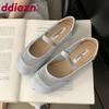 Mode Mode Gummiband Damen Ballerinas Tanzschuhe Damen Netz Atmungsaktives Schuhwerk Zum Hineinschlüpfen Damen Flats Mary Jane Schuhe