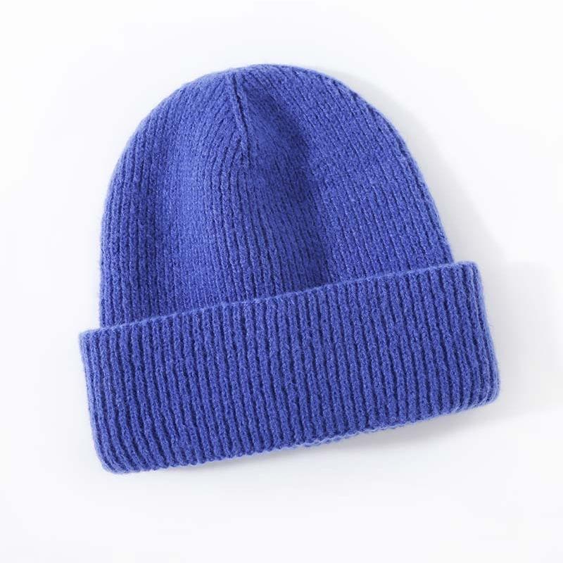 Winter New Style High-end Imitation Cashmere Warm Thickened Knitted Hat Fashionable Versatile Adult Hat