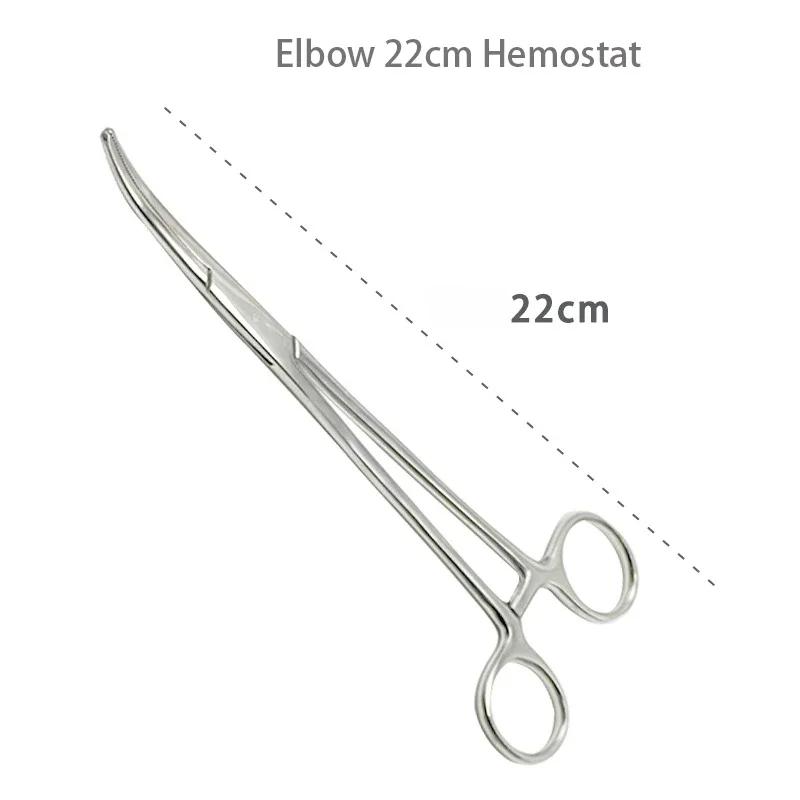 Stainless Steel Hemostatic Forceps Surgical Clips Straight Elbow Large Small Mosquito Clips Complete Set