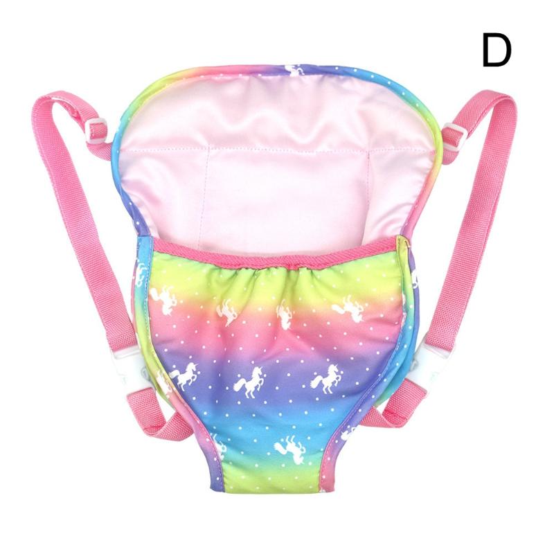 Fashion Newborn Backpack Doll Cute Flower Handbag For Girls Dolls Out Going Carry Bag Christmas Birthday Gift