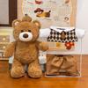 Couple Teddy Bear Doll Plush Toys College Style Wedding Bed Bear Doll Girl Birthday Gift