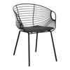 Sligo BLACK METAL CHAIR with Openwork Cushion