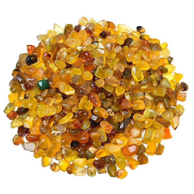 Seven-Color Crystal Gravel for Fish Tanks, Bonsai, Buddha Offerings, Manicures, Demagnetization, and Room Decoration.