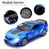 1/32 Scale Mustang Shelby GT500 Diecast Metal Model Cars, Pull Back Toy Car with Sounds and Lights Toy Gifts for 3+ Years Old Kids