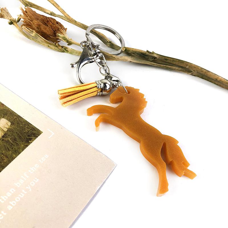 1 Piece Safe And Non Toxic Keyring Moluld Lovely Horse Mold Easy To Clean Keychain Silicone Casting Mould For Diy Lovers