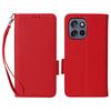 For Motorola Thinkphone 25 5G/Edge 50 Neo 5G/Moto S50 5G Case with Wrist Strap Litchi Texture PU Leather Wallet Phone Cover